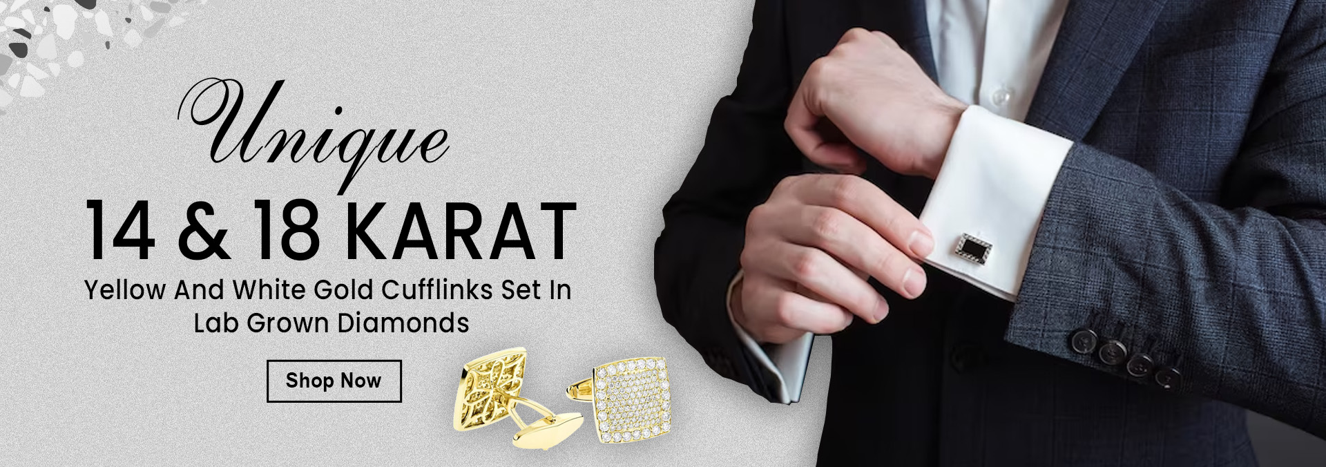 M-CUFFS | Buy Luxury 14 & 18 Karat Men's Gold Cufflinks Online