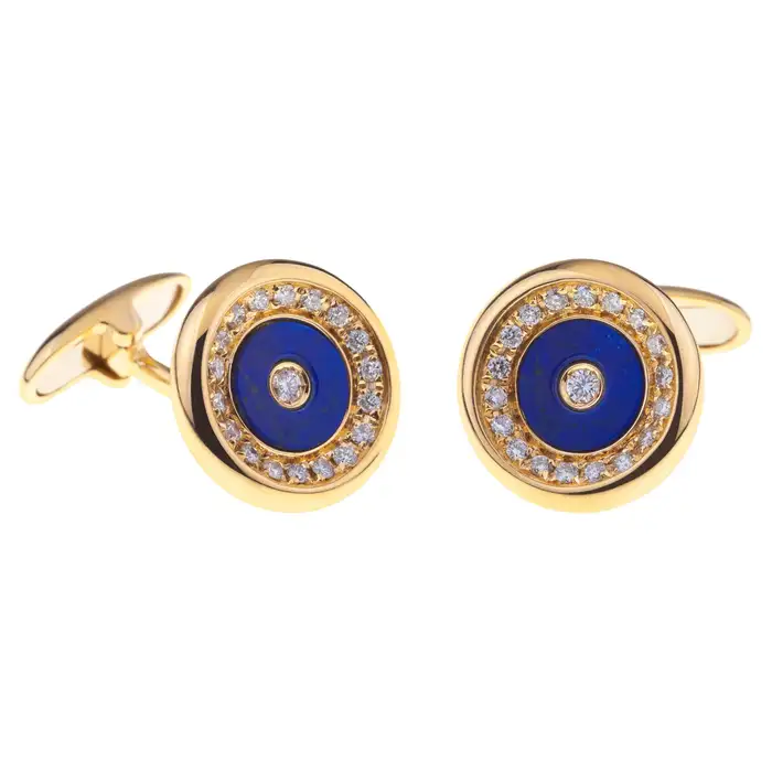 Tokyo $2,395.00 Miami Gold Cufflinks